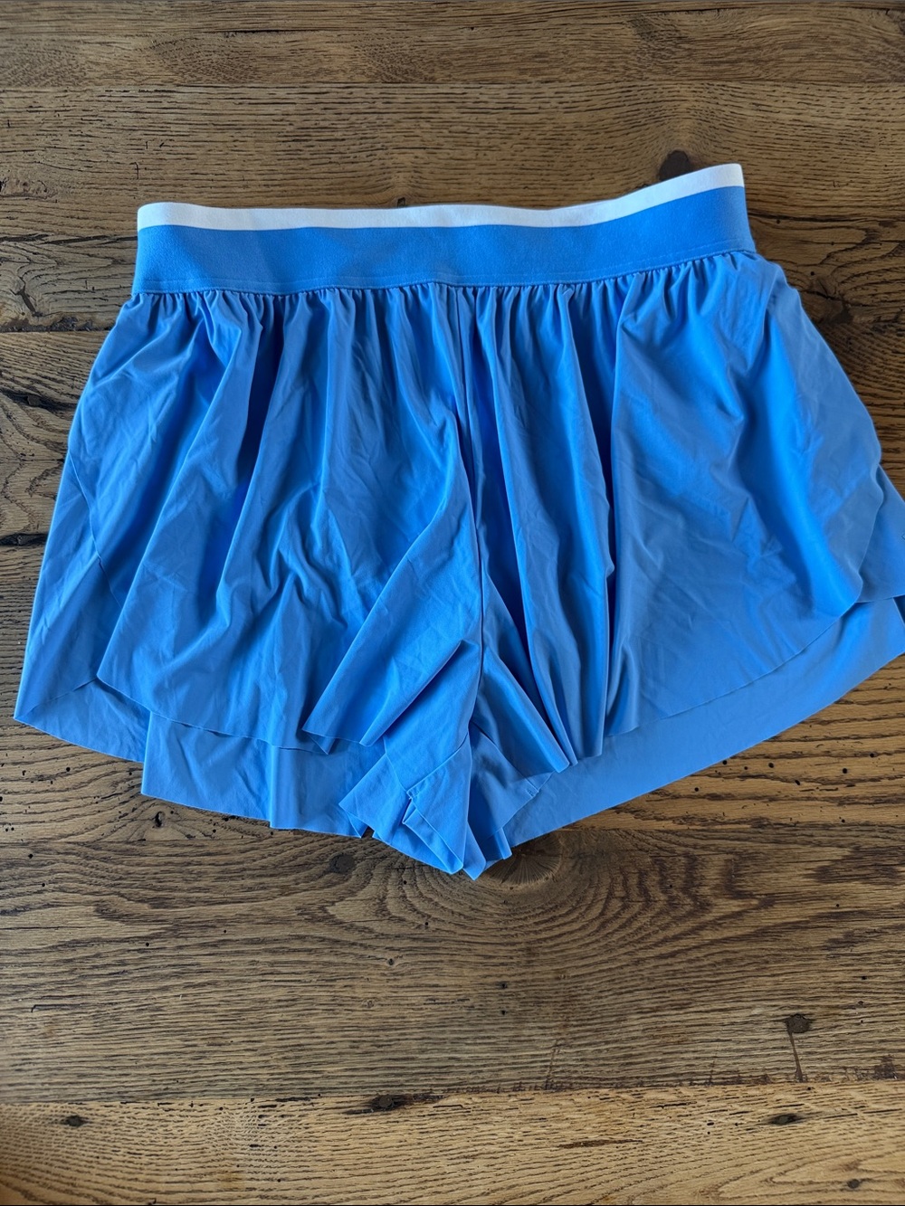 all in motion Blue Athletic Skort Shorts with White Waistband